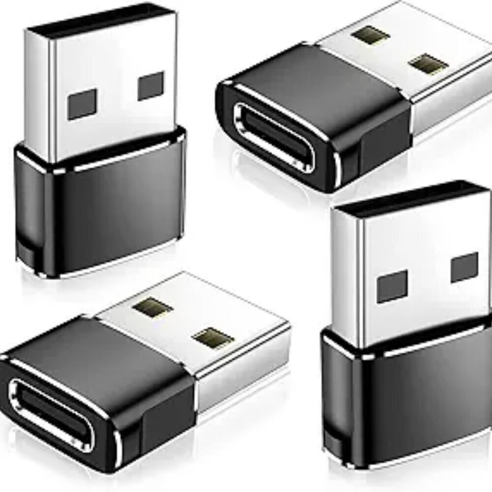 𝟒𝐏𝐚𝐜𝐤 𝐔𝐩𝐠𝐫𝐚𝐝𝐞𝐝 USB to USB C Adapter Type-C Female to A Male Car Cha